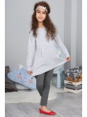 Light gray tunic NDZ7758 - Online store - Boutique